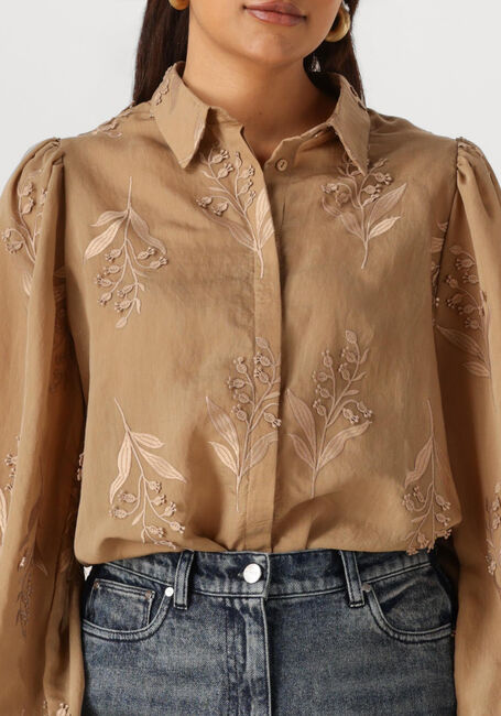 NUKUS JOLIES BLOUSE EMBROIDERY Blouses en camel - large