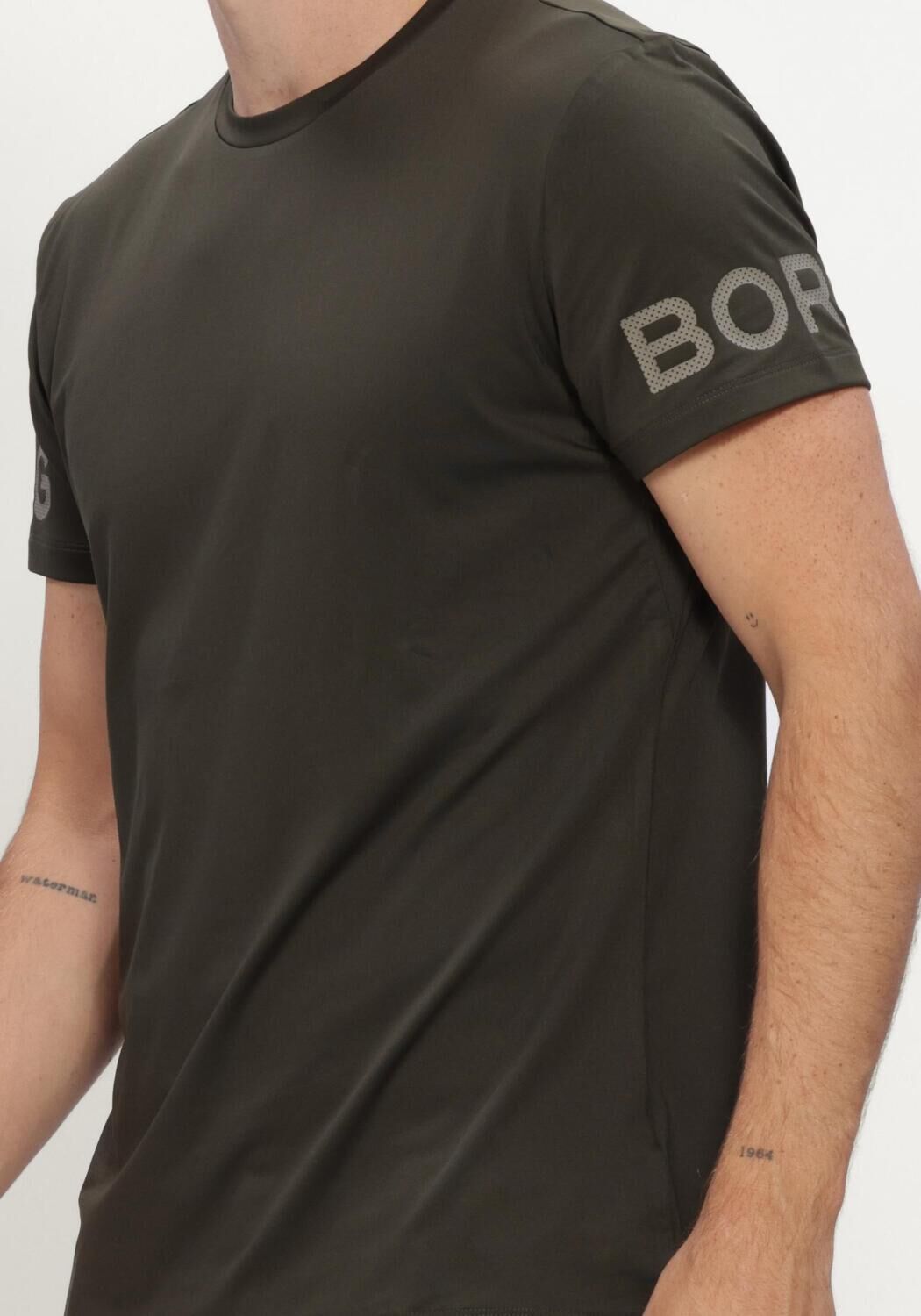 BJORN BORG Maillots de sport BORG T-SHIRT Kaki - large