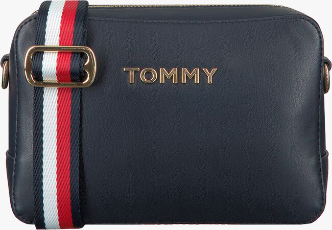 Blauwe TOMMY HILFIGER Schoudertas ICONIC TOMMY CROSSOVER - large