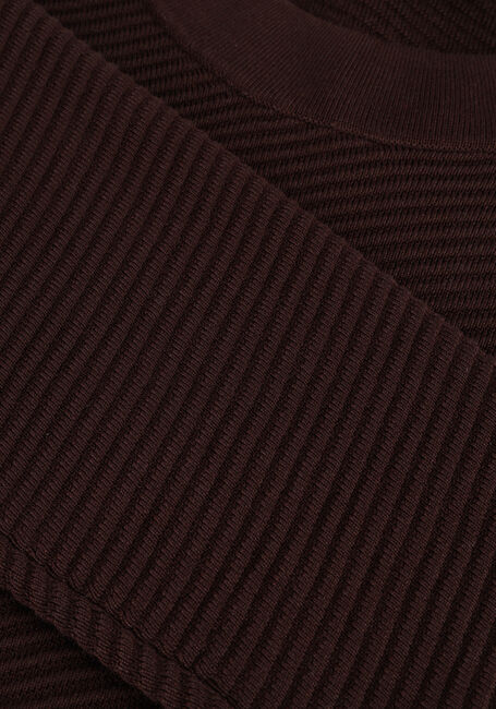 Bruine CAST IRON Trui MOCK NECK COTTON MODAL Bruine CAST IRON Trui MOCK NECK COTTON MODAL - large