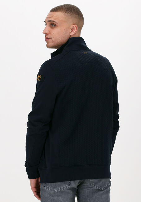 Donkerblauwe PME LEGEND Vest ZIP JACKET STRUCTURE SWEAT - large