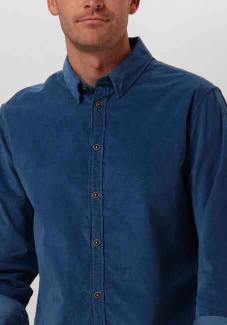 Blauwe ANERKJENDT Hemden AKLEIF SOLID CORD SHIRT - large