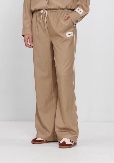 Camel ALIX THE LABEL Broeken/jumpsuits LADIES WOVEN 2 TONE PANTS - large