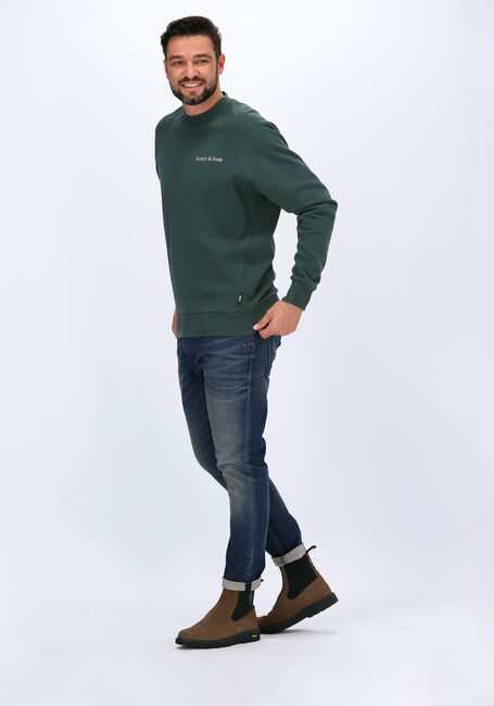 Groene SCOTCH & SODA Sweater FELPA CREWNECK SWEAT IN ORGANI - large
