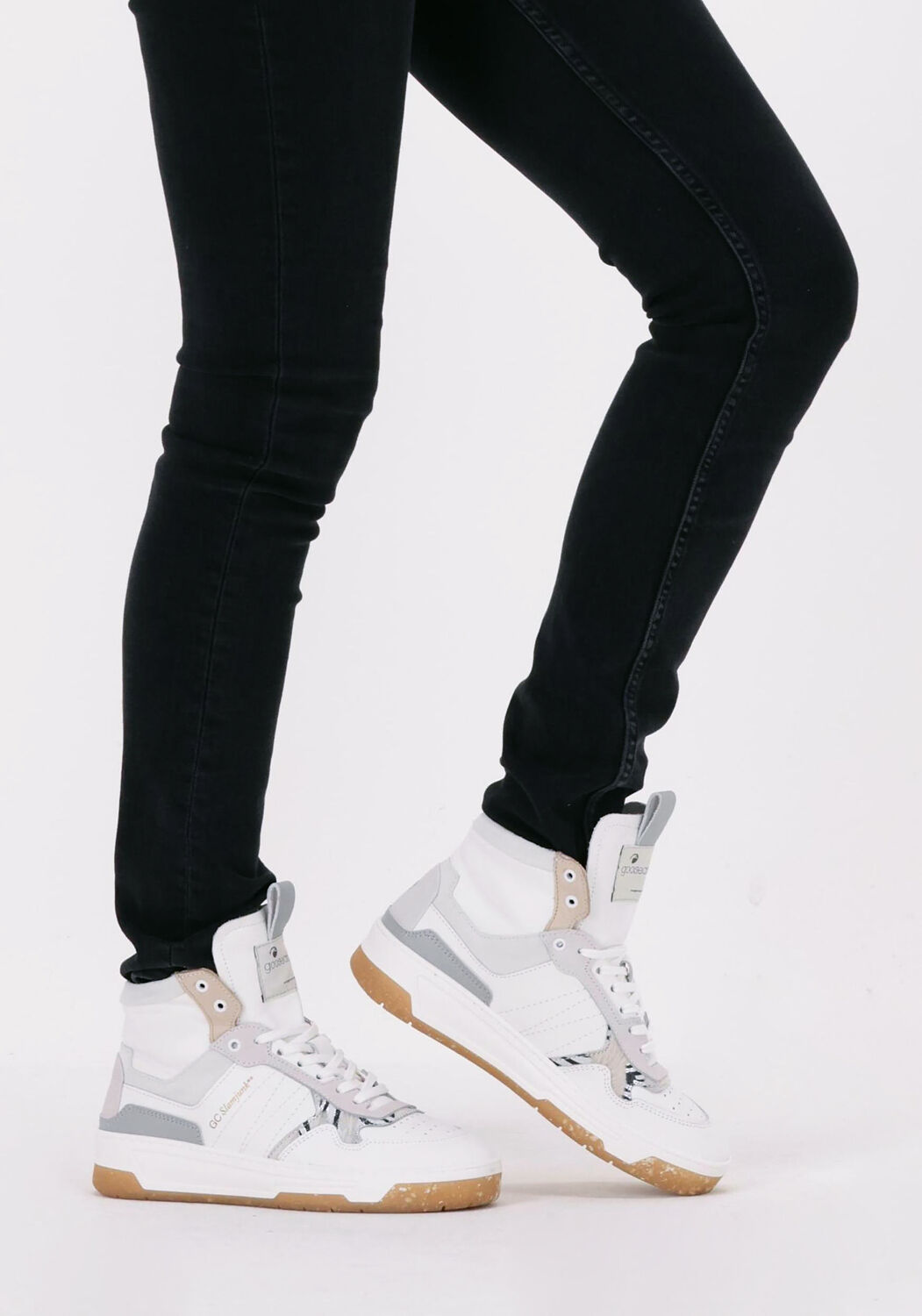 Witte GOOSECRAFT Sneakers BLAKE WOMEN HGH - large