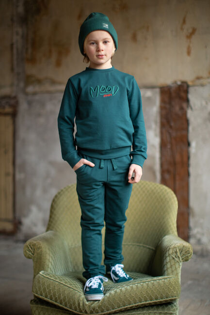 Donkergroene MOODSTREET Sweater SWEATER SEV - large