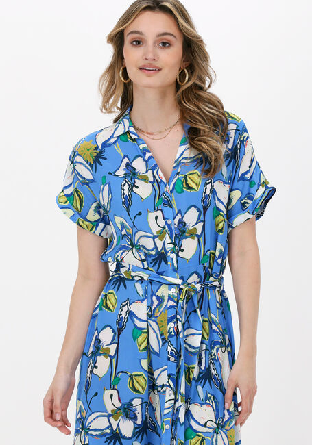 Blauwe POM AMSTERDAM Midi jurk LYNN LILY - large