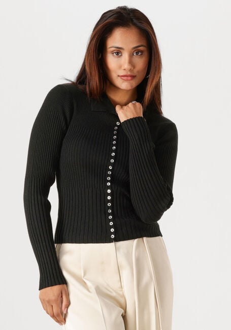 SECOND FEMALE Pull JET KNIT CARDIGAN en noir - large