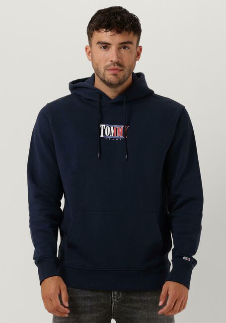TOMMY JEANS Chandail TJM REG ESSENTIAL GRAPHIC HOODIE Bleu foncé - large