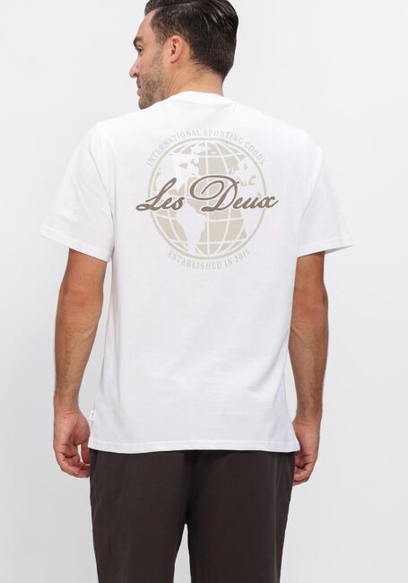 LES DEUX T-shirt BEN GLOBE T-SHIRT en blanc - large