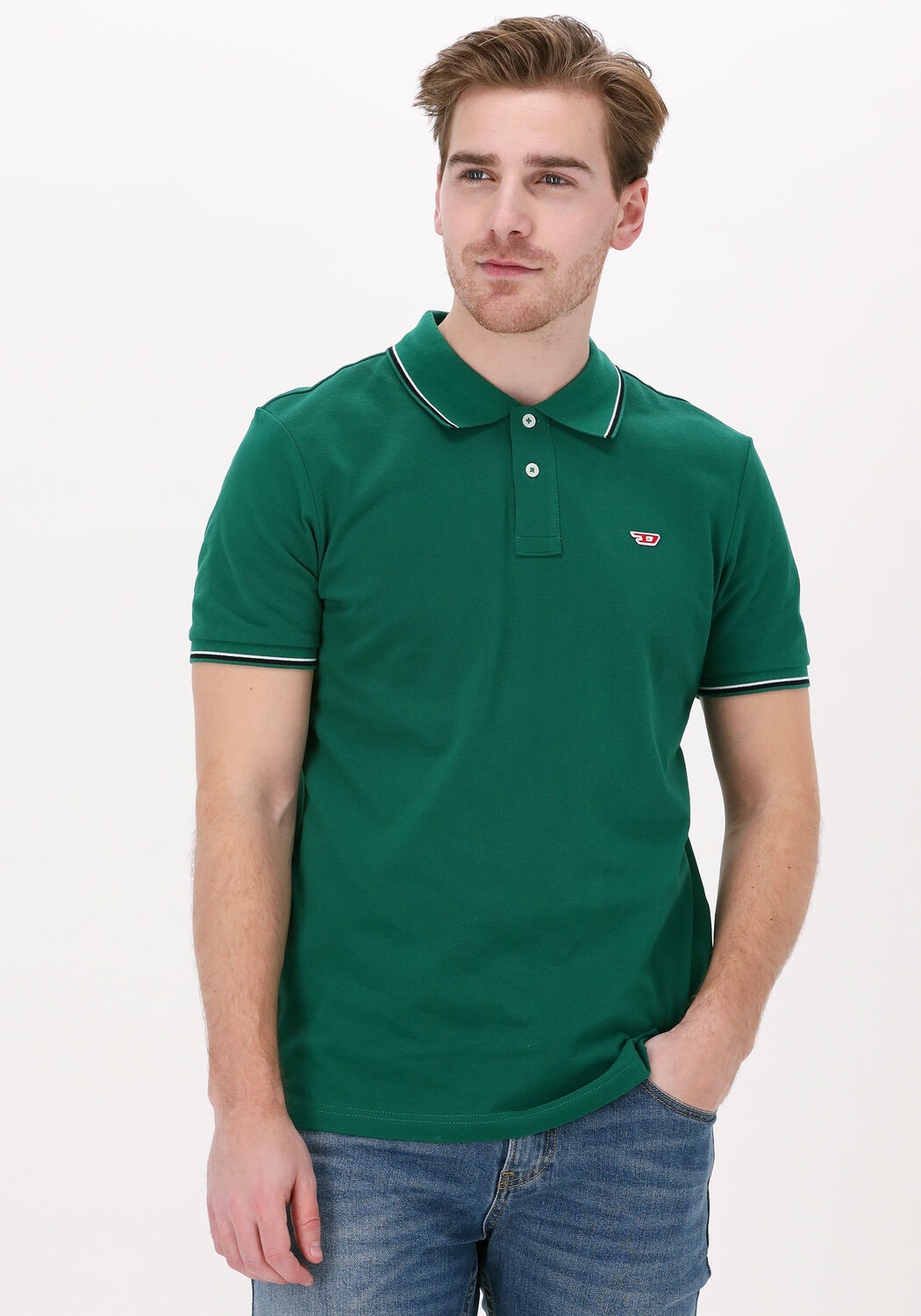 Donkergroene polo on sale