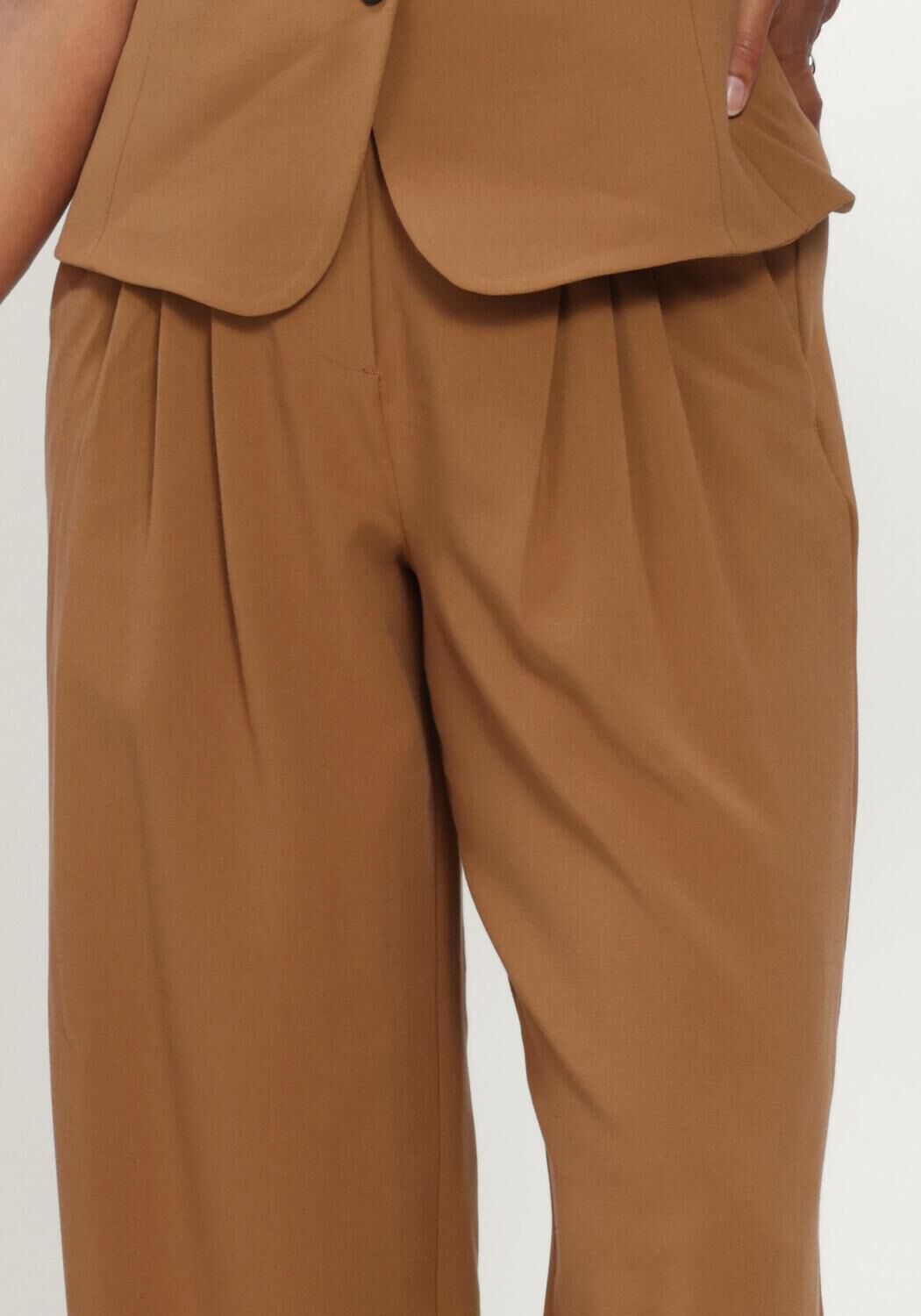 Grijze MSCH COPENHAGEN Pantalon MSCHPHILOMINA MICHELLE HW PANTS - large