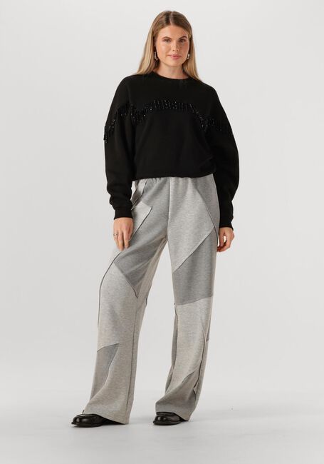 Zwarte CATWALK JUNKIE Trui BEADED FRINGED SWEATER - large