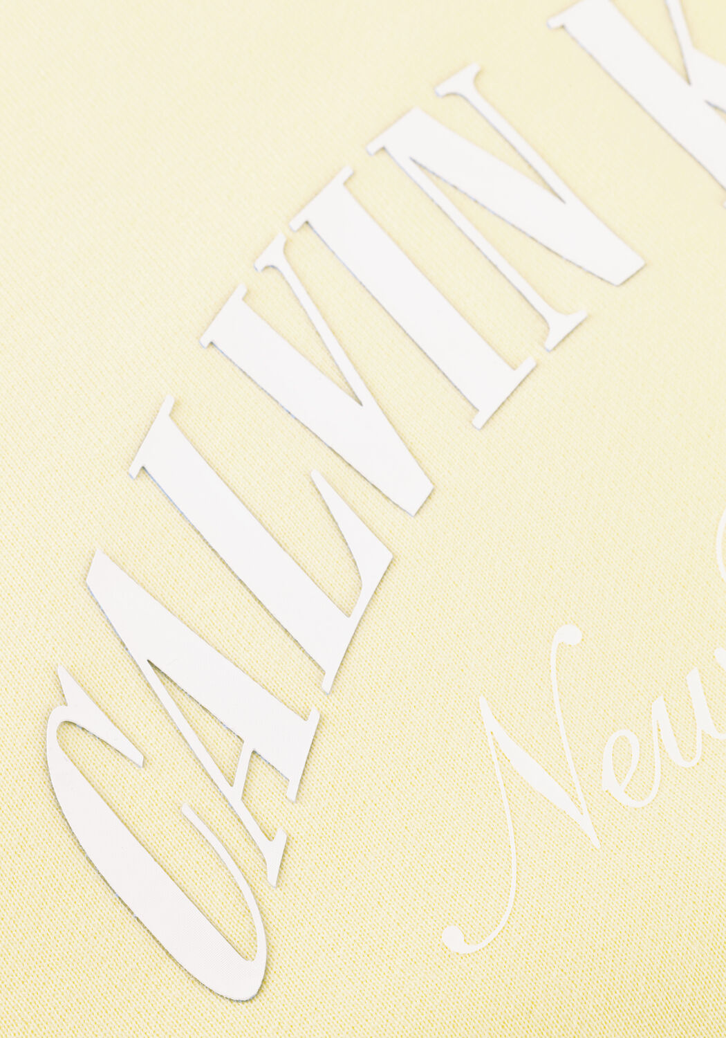 CALVIN KLEIN Pull LOGO GRAPHIC CREWNECK SWEATSHIRT en jaune - large