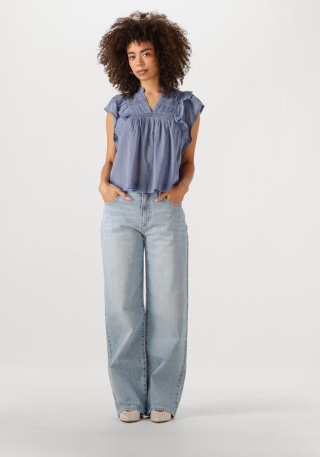 Blauwe NEO NOIR  JAYLA S VOILE TOP - large