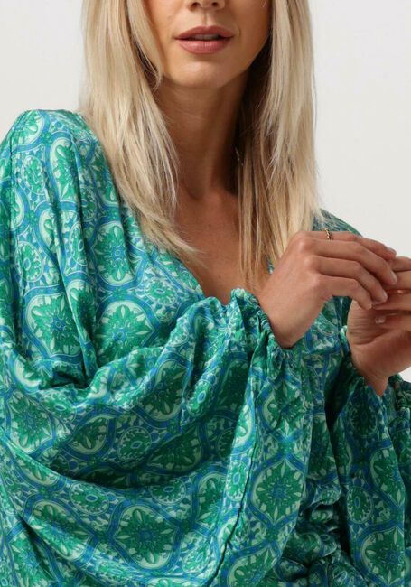 SISSEL EDELBO Mini robe KATHLEEN SHORT WRAP DRESS en vert - large