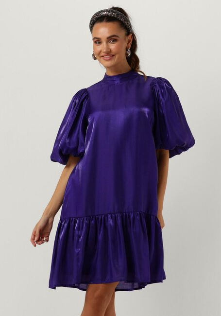 Paarse Y.A.S. Mini jurk YAMAGNUSA SS DRESS - large