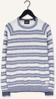SCOTCH & SODA Pull STRUCTURED KNIT LINEN-BLEND CREWNECK PULLOVER en bleu SCOTCH & SODA Pull STRUCTURED KNIT LINEN-BLEND CREWNECK PULLOVER en bleu - medium