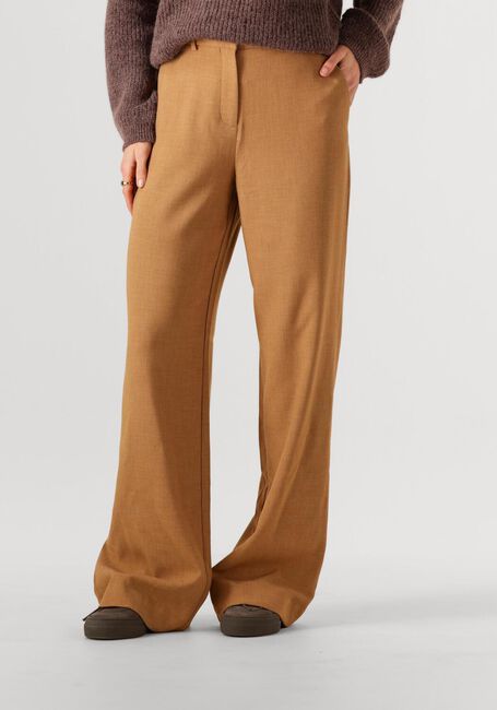 Camel MSCH COPENHAGEN Wijde broek MSCHMACY MICHELLE HW WIDE PANTS LONG - large