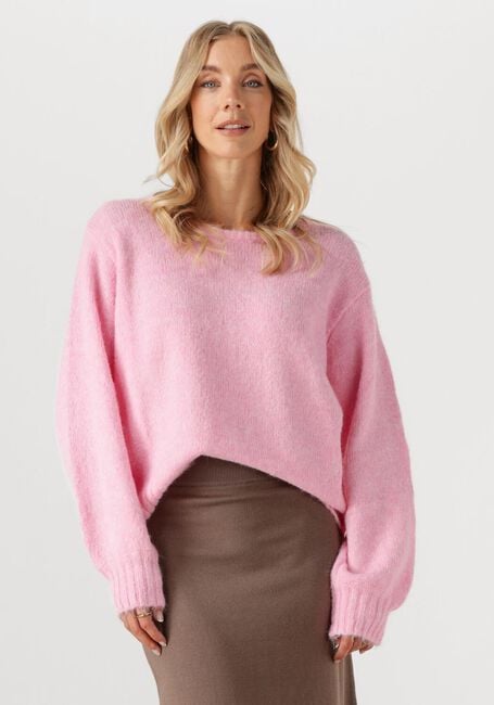 YDENCE Pull KNITTED SWEATER FLO en rose - large
