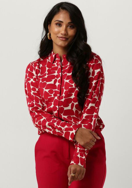 ANOTHER LABEL DREISER GRAPHIC SHIRT Blouses en rouge - large