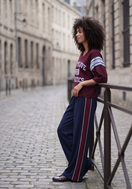 CATWALK JUNKIE Haut SPORTY GRAPHIC SHORT SLEEVE SWEATER Bordeaux - large