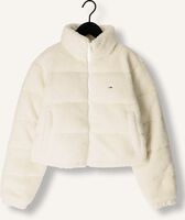 Witte TOMMY JEANS Gewatteerde jas TJW CRP TEDDY ESSENTIAL PUFFER Witte TOMMY JEANS Gewatteerde jas TJW CRP TEDDY ESSENTIAL PUFFER - medium