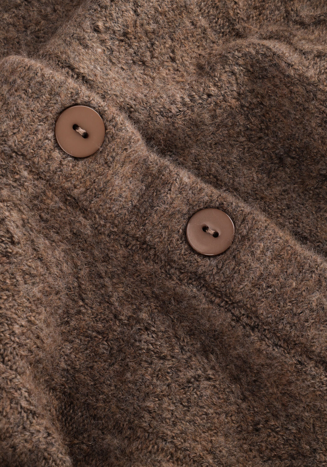 CO'COUTURE Gilet PIXIE POINTELLE CARDIGAN en taupe - large