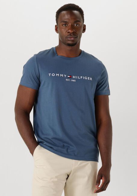 TOMMY HILFIGER T-shirt TOMMY LOGO TEE en bleu - large