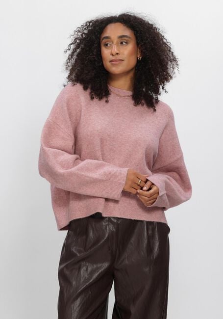 Lichtroze SUMMUM Trui BOXY SWEATER WOOL - large