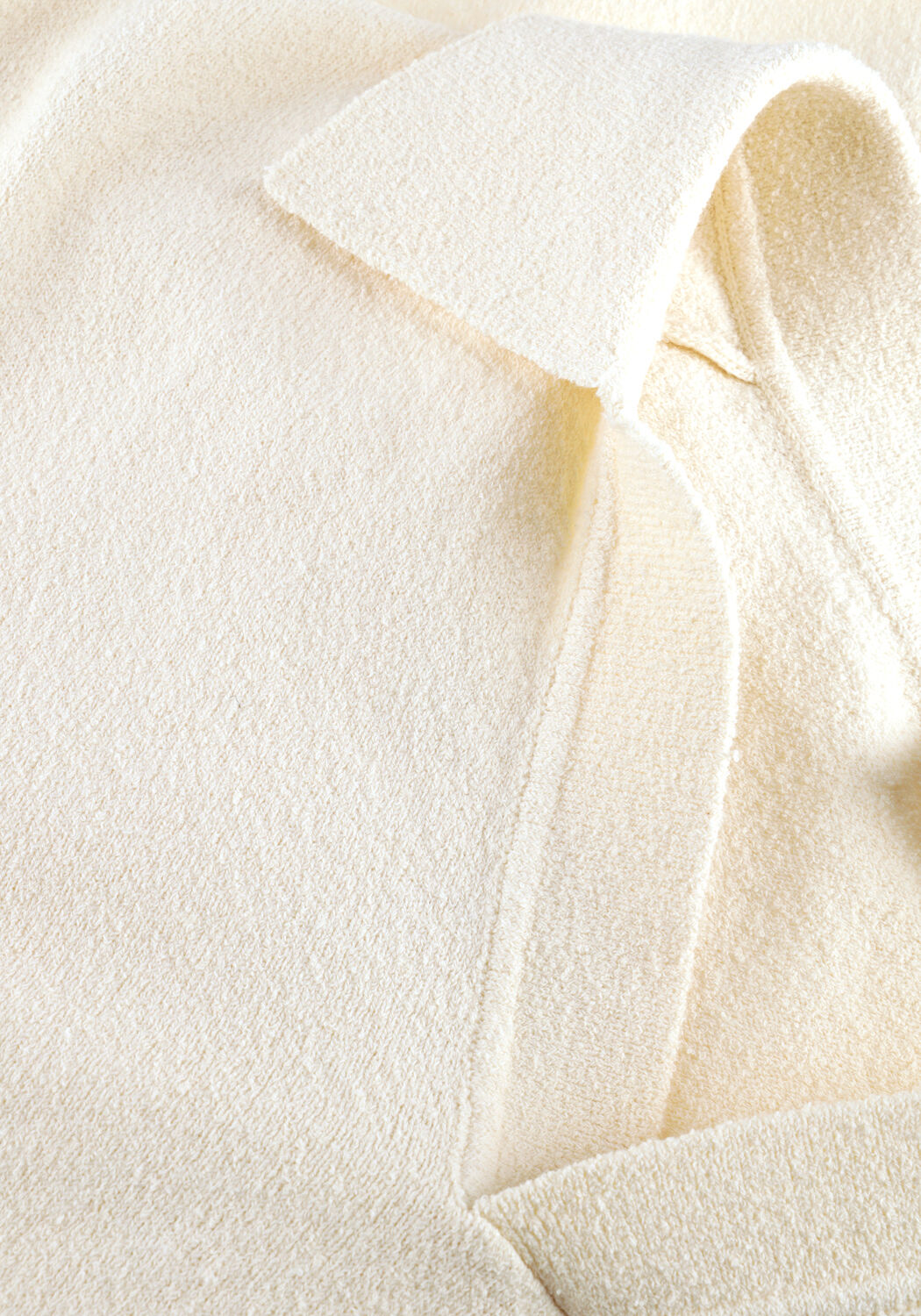 PROFUOMO Polo POLO OPEN COLLAR COTTON CREPE &Eacute;cru - large