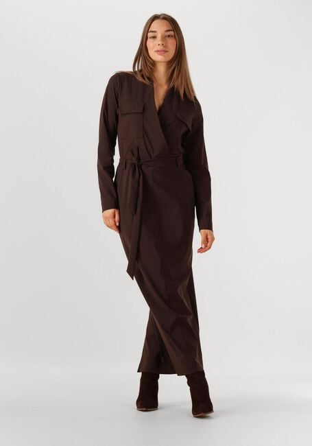 Bruine STUDIO ANNELOES Maxi jurk JETTE CARGO DRESS - large
