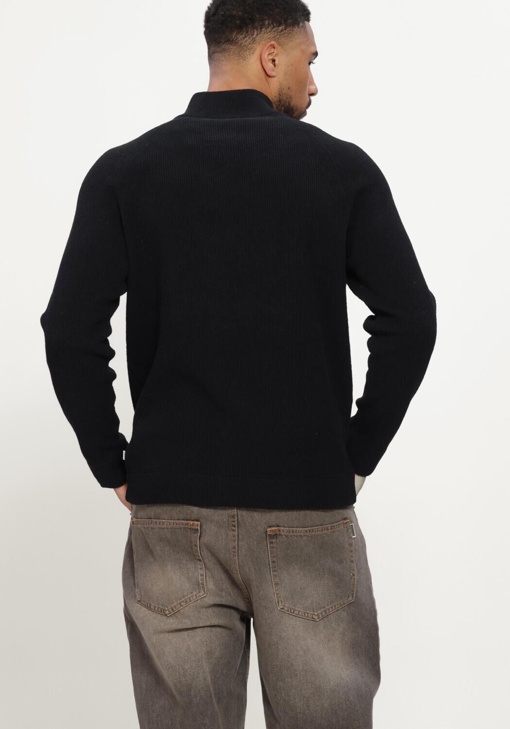 JC RAGS Pull PULLOVER HALF ZIP EMILE en noir - large