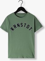 KRONSTADT T-shirt TIMMI ORGANIC/RECYCLED FLOCK PRINT TEE en vert - medium