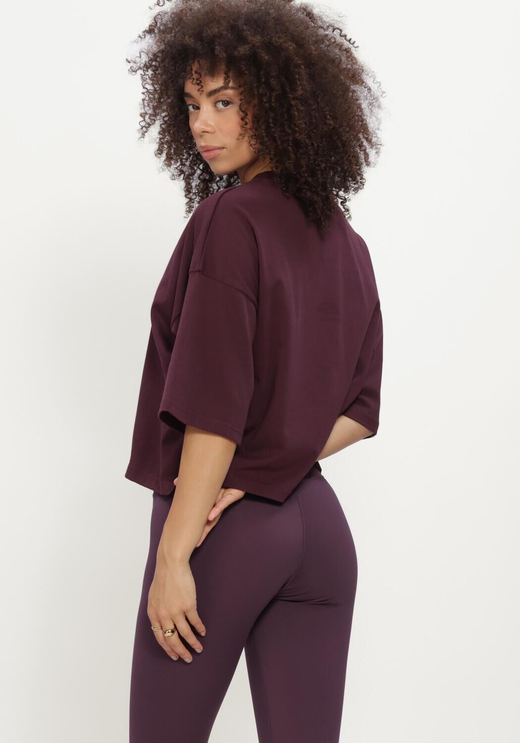 THE LOLA CLUB Haut STELLA SS TEE Bordeaux - large