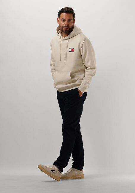 TOMMY JEANS TJM REG ESSENTIAL FLAG HOOD EXT Pulls & Gilets en beige - large