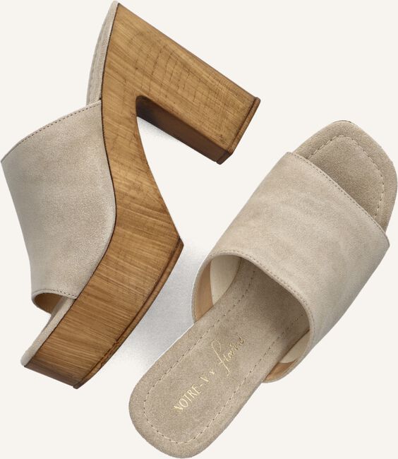 Beige NOTRE-V  X FLORINE - CHACHA SLIDES Beige NOTRE-V  X FLORINE - CHACHA SLIDES - large