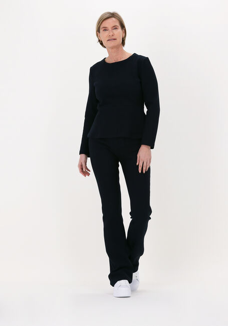 VANILIA Haut PEPLUM CREW en noir - large