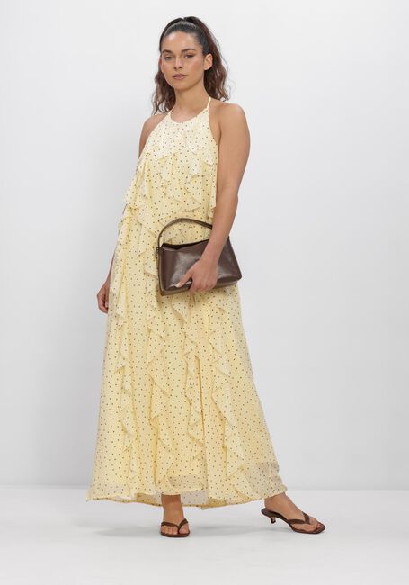 Gele Y.A.S. Jurken YASFINILLO HALTERNECK LONG - large