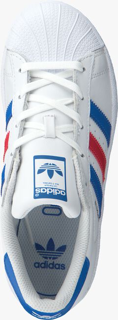Witte ADIDAS Lage sneakers SUPERSTAR KIDS - large