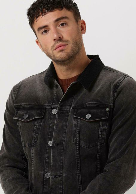 CAST IRON Veste en jean DENIM JACKET GREY SHADOW WASH en gris - large