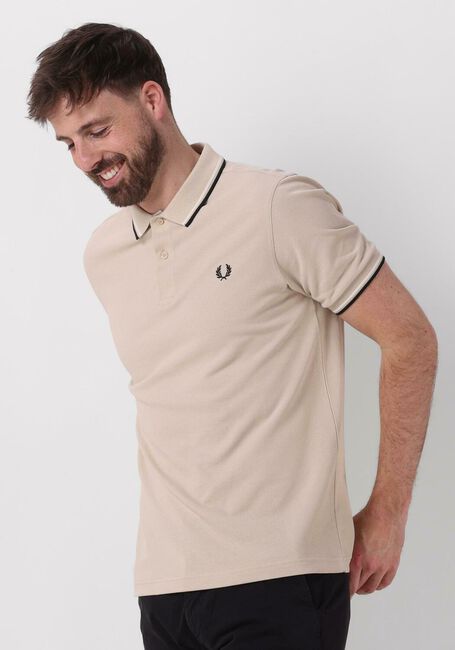 Ecru FRED PERRY Polo THE TWIN TIPPED FRED PERRY SHIRT - large