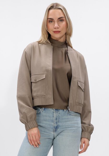 Taupe DANTE6 Jack SAMIE MELANGE JACKET - large