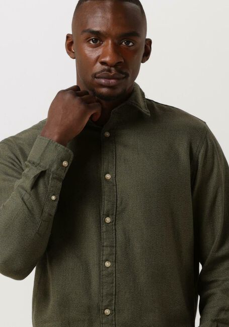 SELECTED HOMME Chemise décontracté SLIMROBIN SHIRT LS W CAMP en vert - large