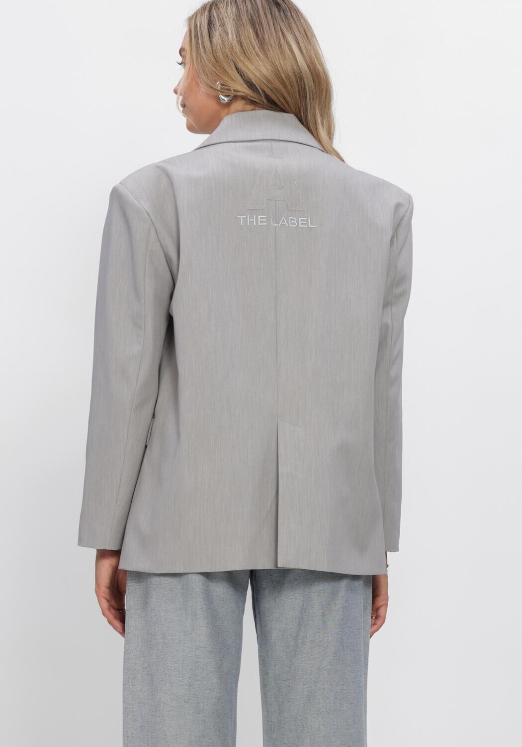 ALIX THE LABEL Blazer LADIES WOVEN CLEAN MIX BLAZER en gris - large