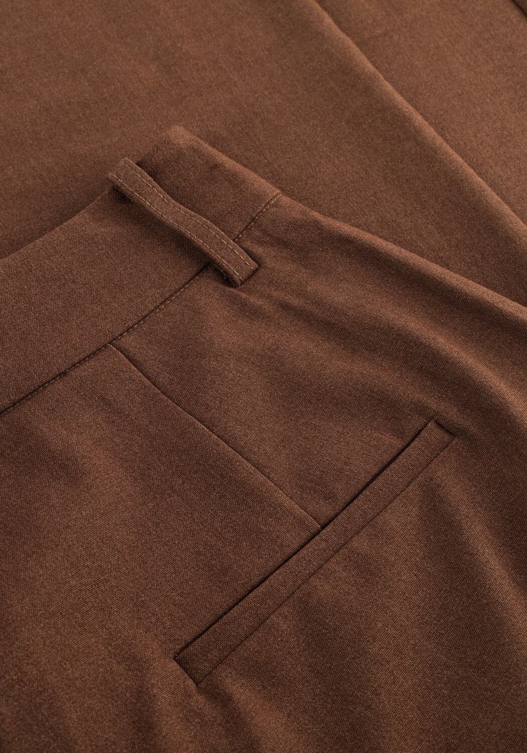 Bruine SUNCOO Wijde broek JONAS - large