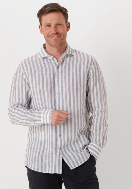 PROFUOMO Chemise classique SHIRT X-CUTAWAY LINEN en blanc - large