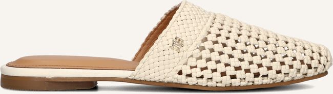 Witte TOMMY HILFIGER  CROCHET LEATHER MULE Witte TOMMY HILFIGER  CROCHET LEATHER MULE - large