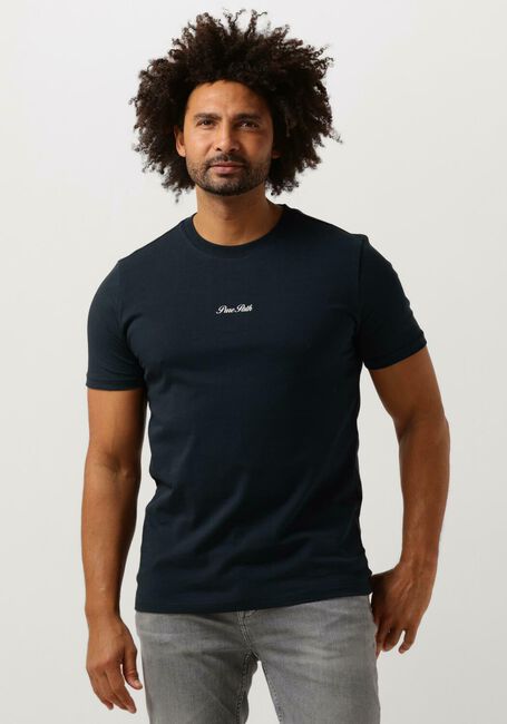 PURE PATH T-shirt TSHIRT WITH FRONT AND BACK PRINT Bleu fonc&eacute; - large
