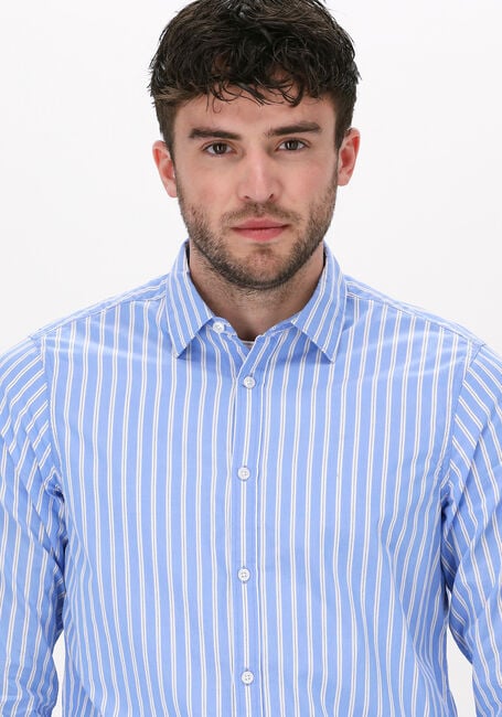 Lichtblauwe SCOTCH & SODA Casual overhemd BRIGHT STRIPED REGULAR FIT SHI - large